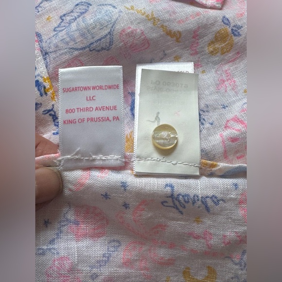 NWOT Lilly Pulitzer Seacoast Linen Summer Serenade Button Down - Picture 10 of 11